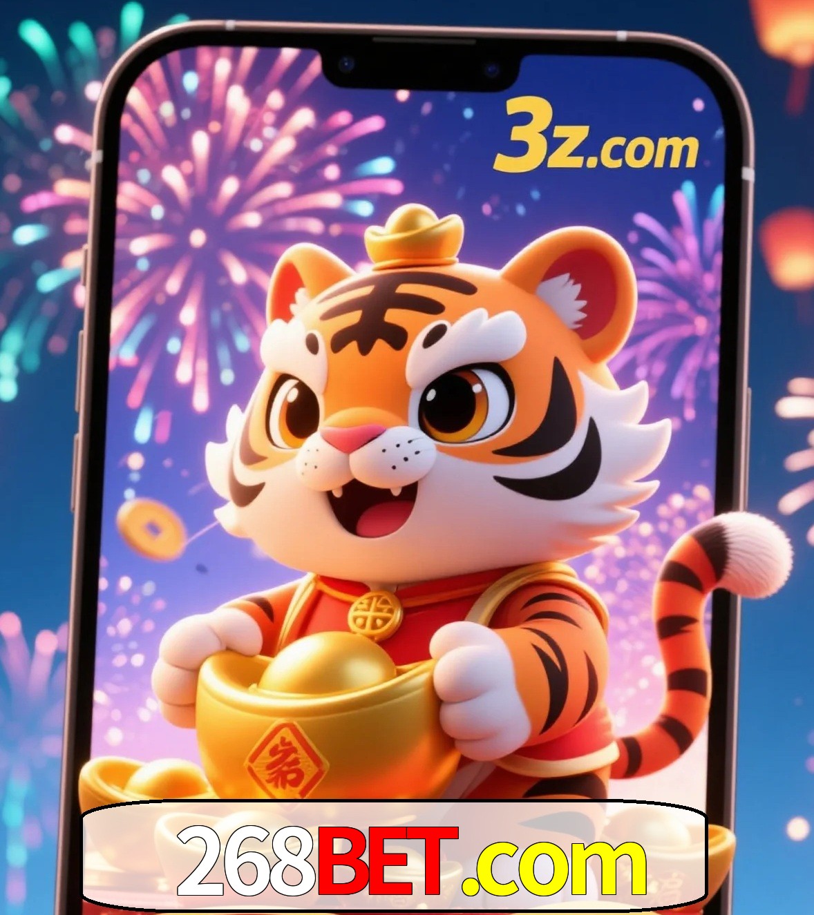 Slot machine 3D icon with number 7 and 1